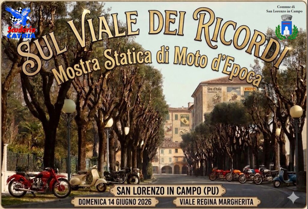 14 Giugno 2026 – Sul Viale dei Ricordi – Mostra moto d’epoca